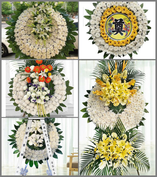 山西长治武乡县蟠龙镇上北漳村花圈速递